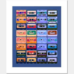 Retro Cassette Tapes Posters and Art